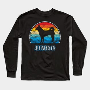 Jindo Vintage Design Dog Long Sleeve T-Shirt